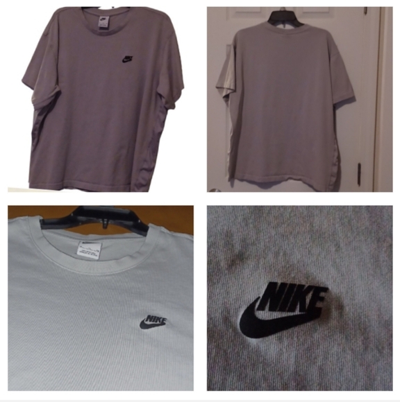 🌺Nike Gray Short Sleeve Tee Classic Crew Neck - Picture 1 of 9